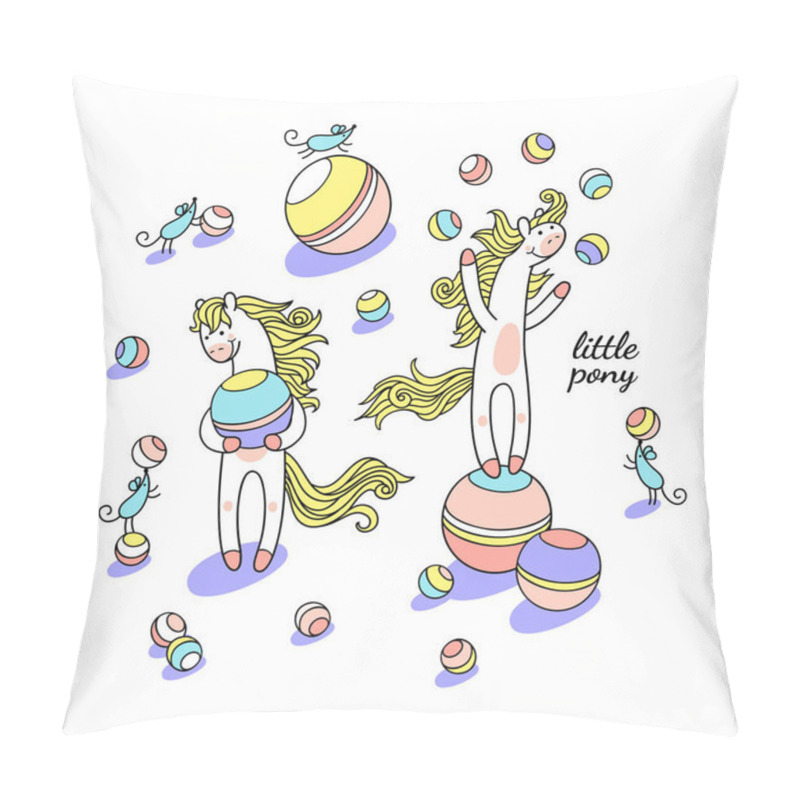 Personality  Sweet Little Pony Pillow Covers