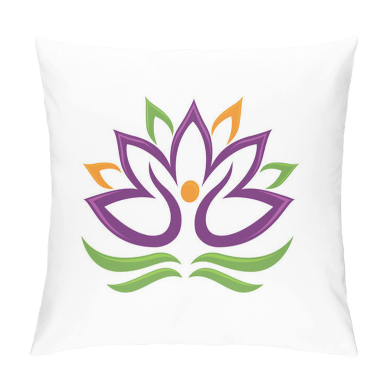 Personality  Lotus Logo Pillow Covers