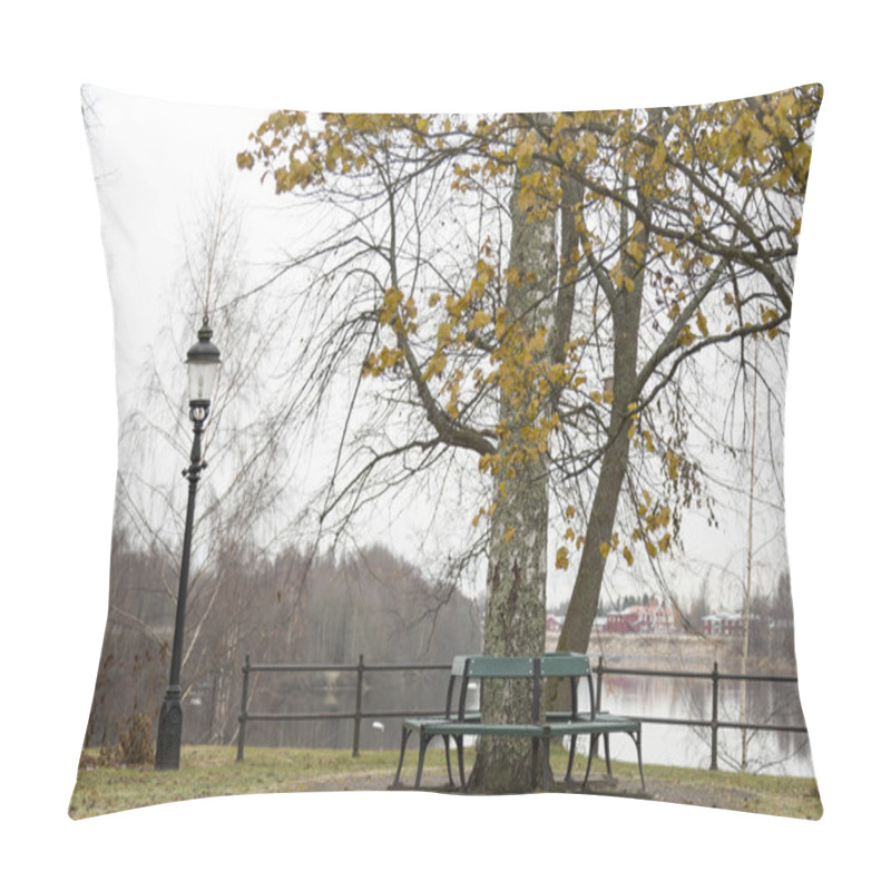 Personality  Benches Aroudn Aspen Tree Pillow Covers