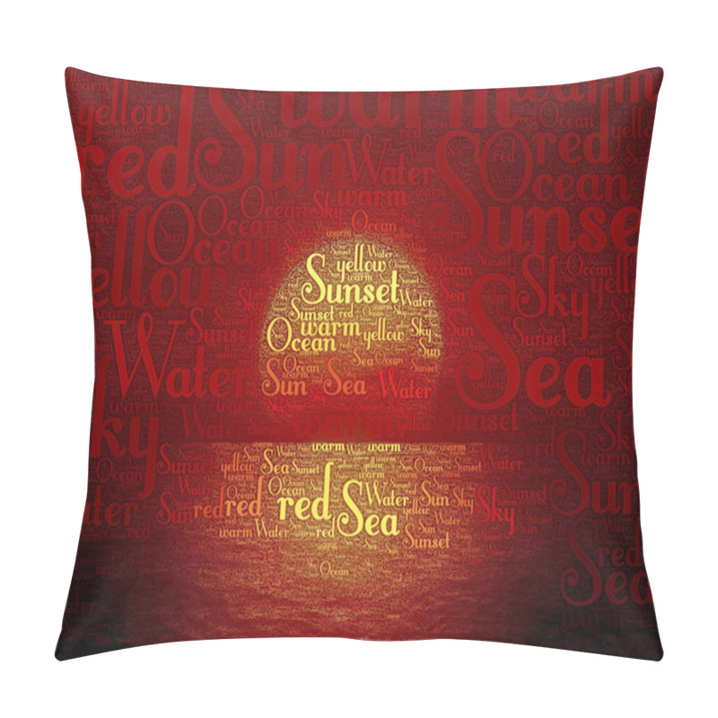 Personality  Sunset Word Text Pillow Covers