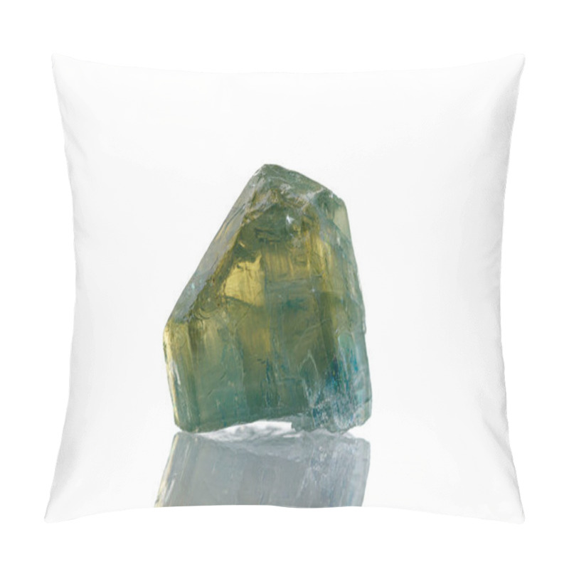 Personality  Macro Mineral Stone Apatite On A White Background Close-up Pillow Covers