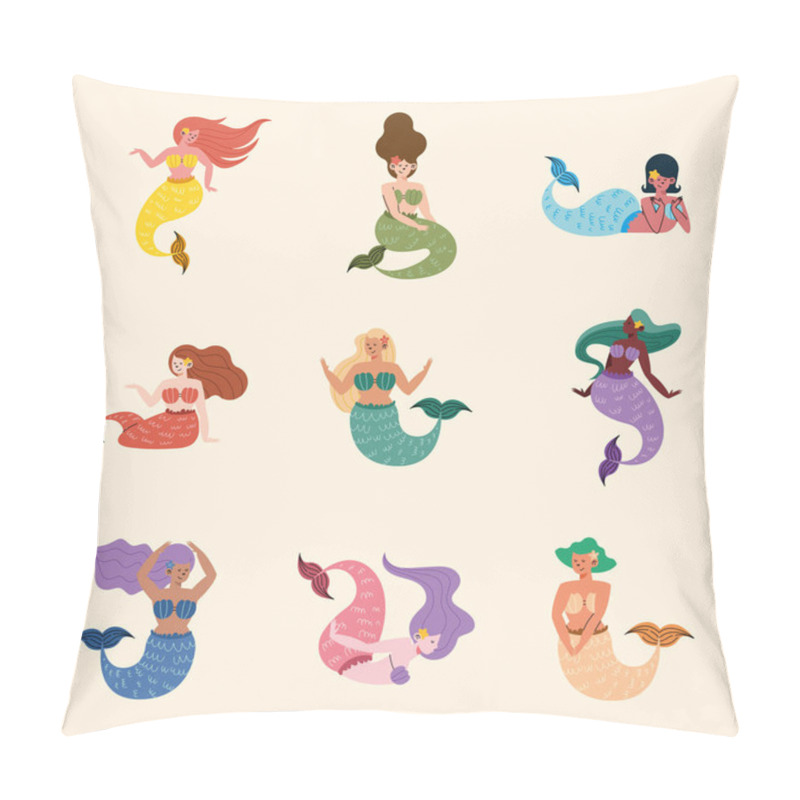 Personality  Mermaids Fantasy Characters Pillow Covers