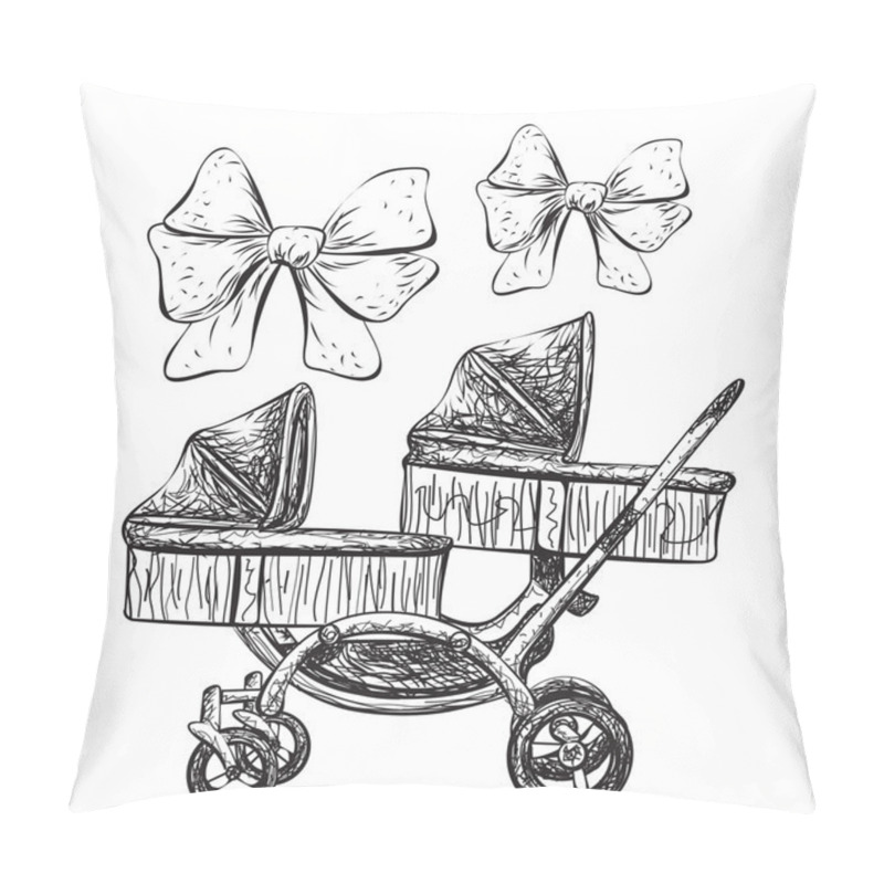 Personality  Baby Carriage Pillow Covers