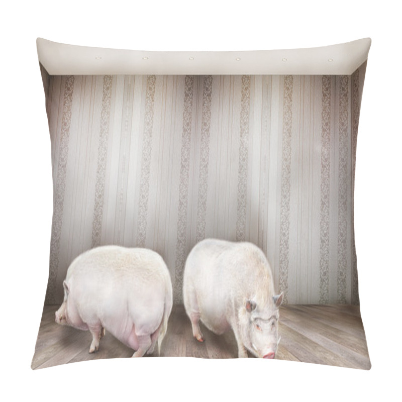 Personality  Two Pigs In The Room. Pillow Covers