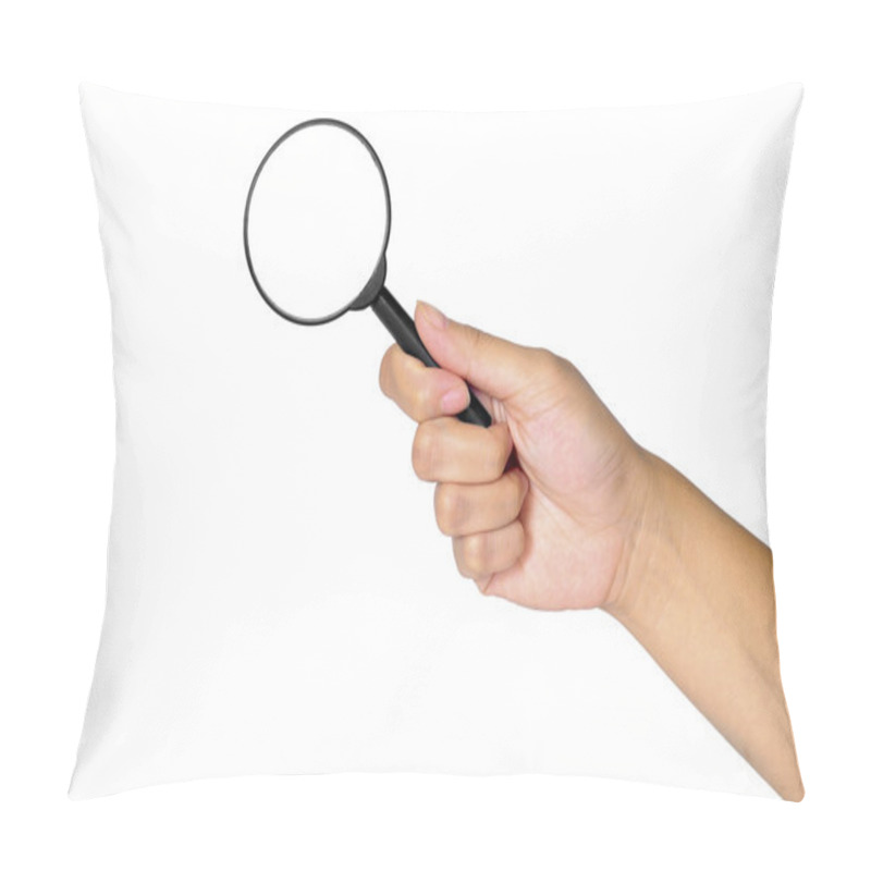 Personality  Hand With Magnifying Glass Pillow Covers