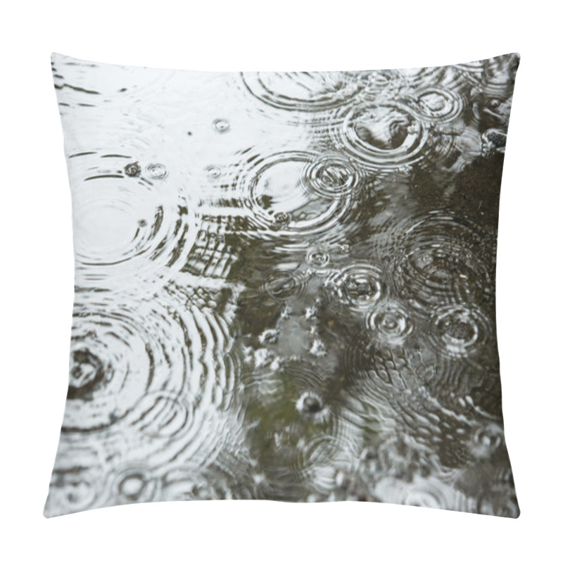 Personality  Beautiful Natural Background With Rainy Weather Pillow Covers