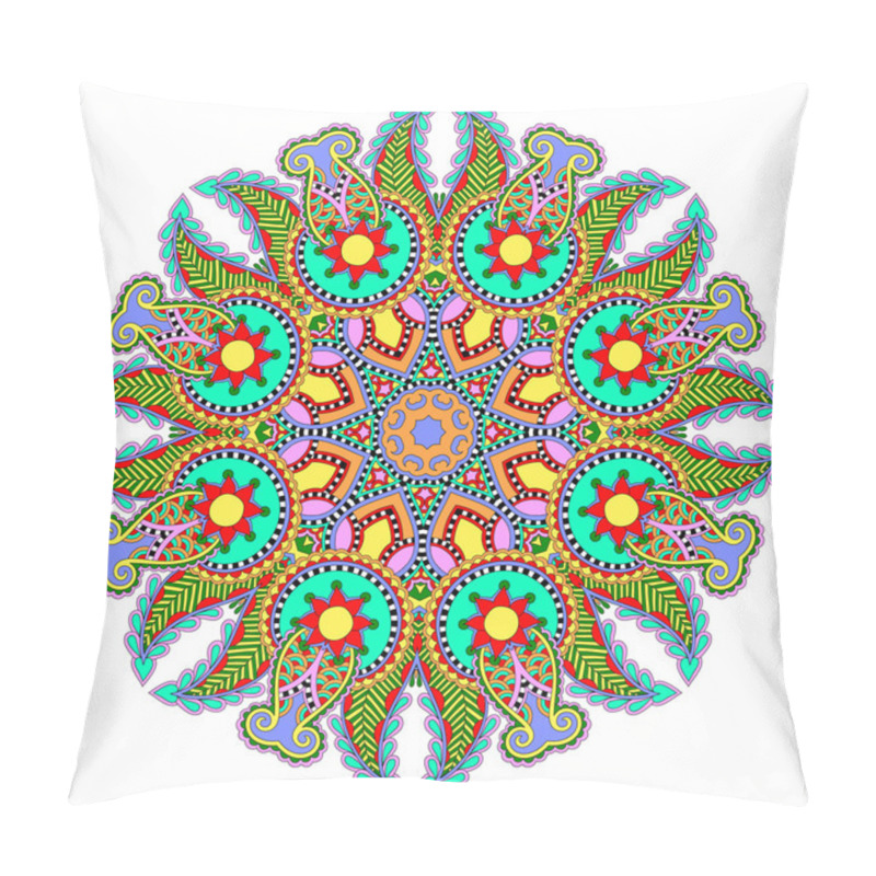 Personality  Mandala, Circle Decorative Spiritual Indian Symbol Of Lotus Flow Pillow Covers