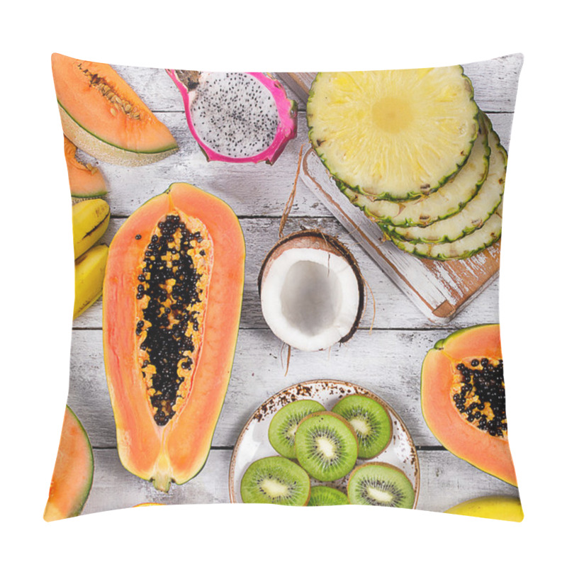 Personality  Exotic Tropical Fruits. Pillow Covers