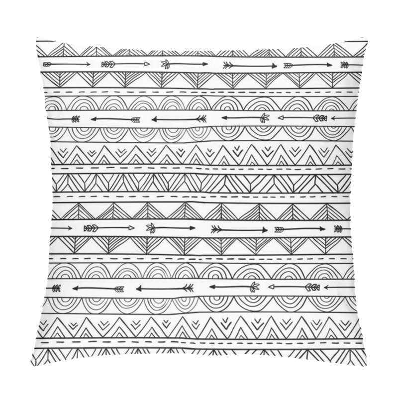 Personality  Hand Drawn Tribal Pattern - Illustration Pillow Covers