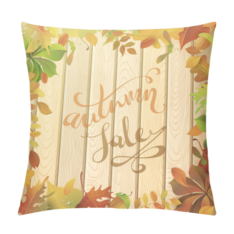 Personality  Autumn Leaves Background Pillow Covers