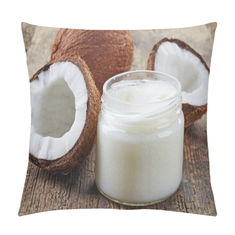 Personality  Coconut Oil And Fresh Coconuts Pillow Covers