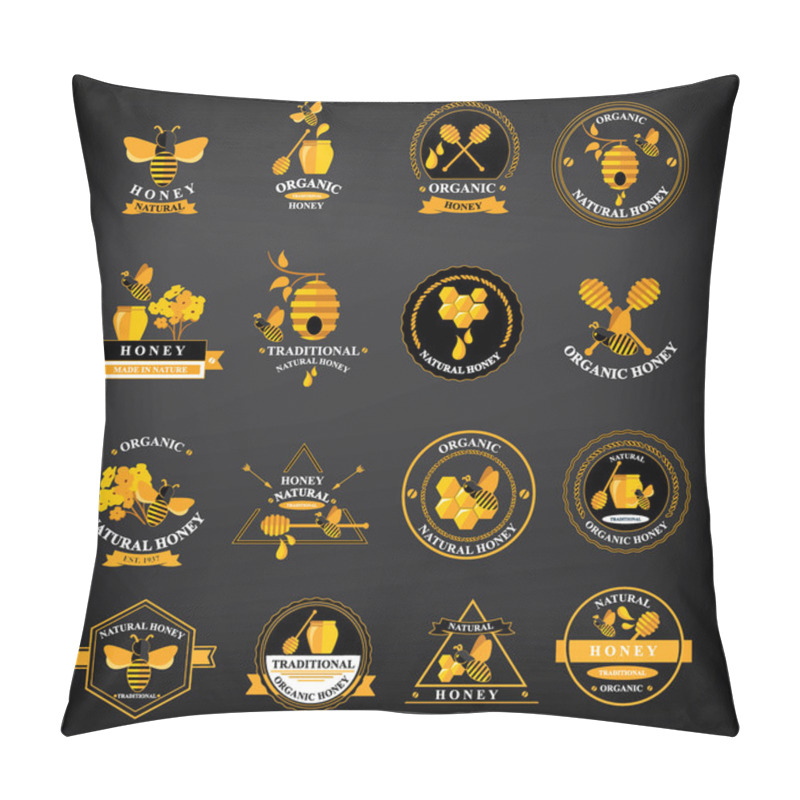 Personality  Set Honey Badges And Labels Pillow Covers