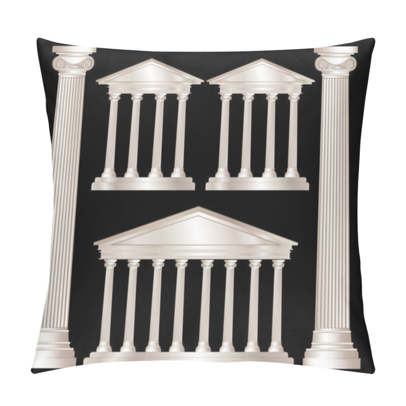 Personality  Greek Columns Pillow Covers