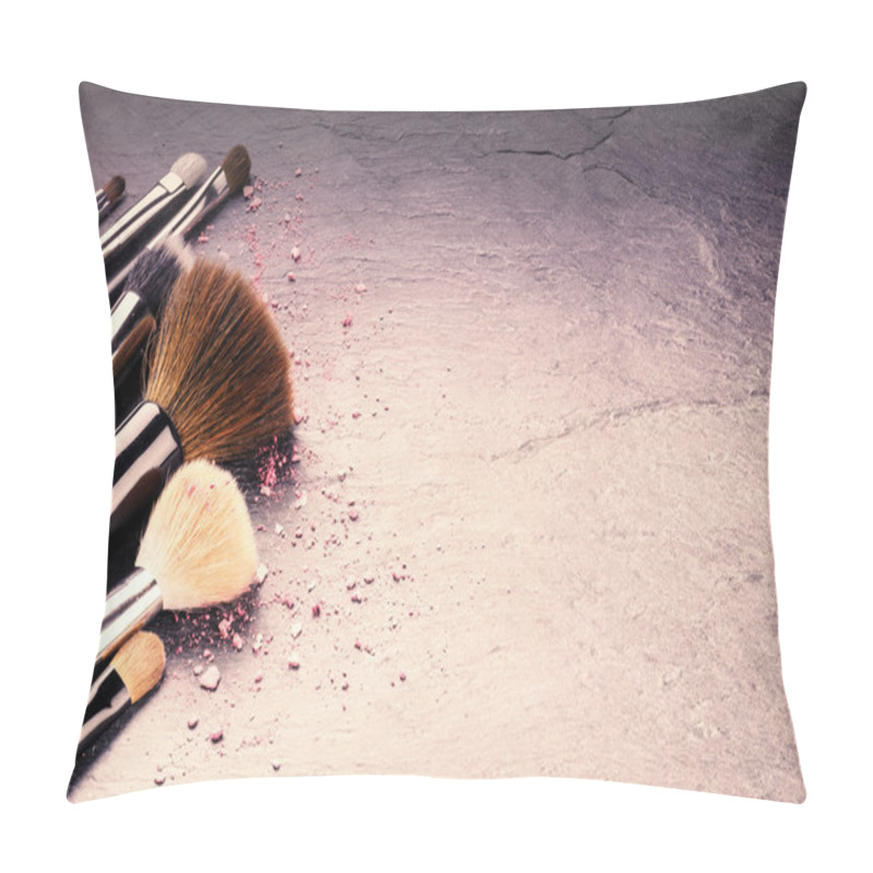 Personality  Collection Of Professional Makeup Brushes Pillow Covers