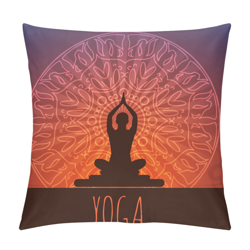 Personality  Yoga Background. Pillow Covers