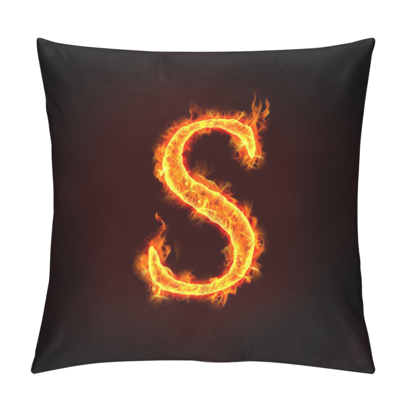 Personality  Fire Alphabets, S Pillow Covers