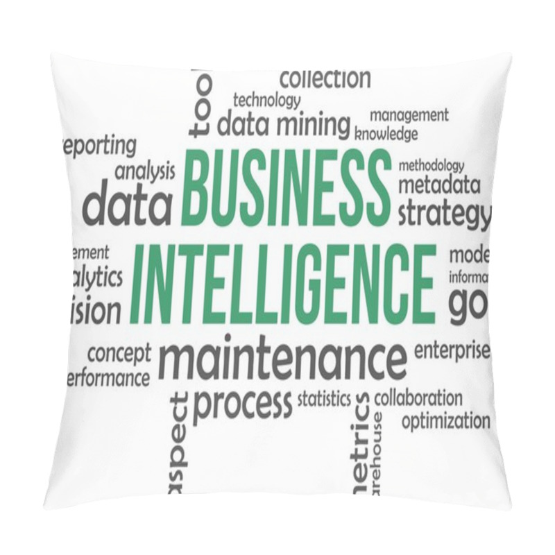 Personality  Word Cloud - Business Intelligence Pillow Covers