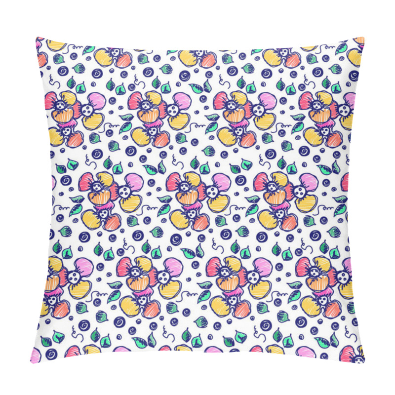 Personality  Vector Seamless Pattern, Graphic Illustration Pillow Covers