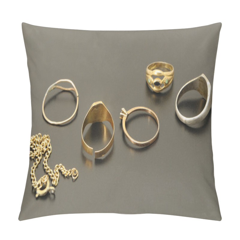 Personality  Golden Jewelries Pillow Covers