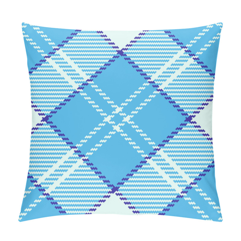 Personality  Stunning Blue And White Pixelated Plaid Pattern.  Ideal For Textile Design, Website Backgrounds, Or Modern Branding Projects.  Clean Lines And Vibrant Colors Create A Fresh, Contemporary Feel. Pillow Covers