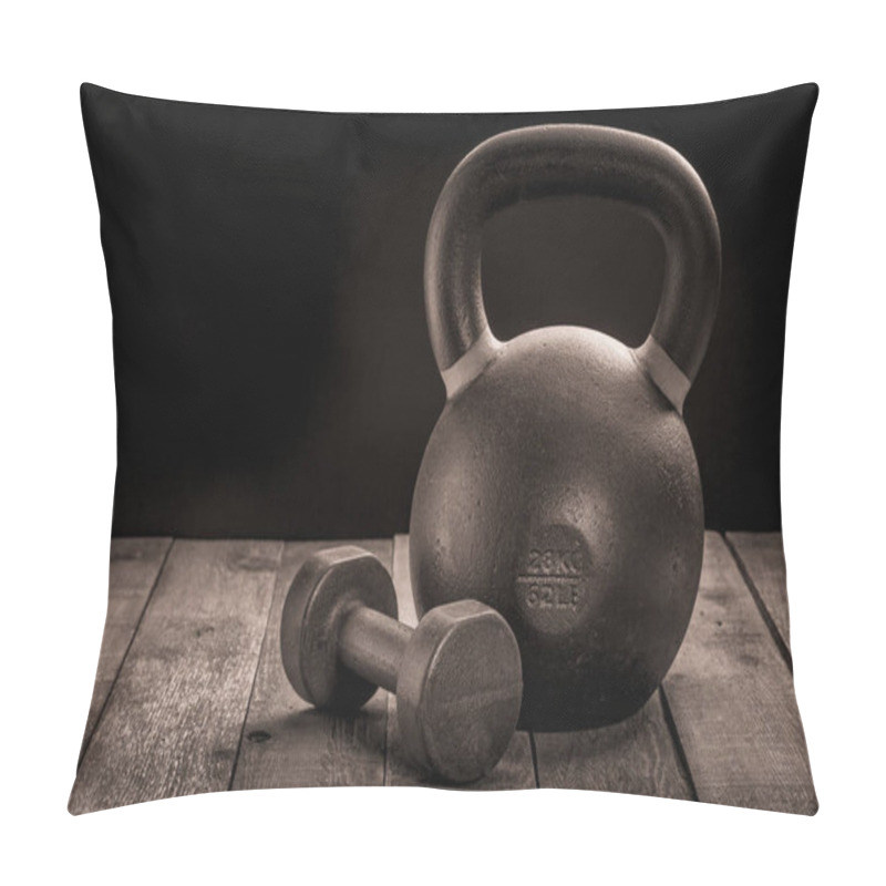 Personality  Iron Kettlebell And Dumbbell Pillow Covers