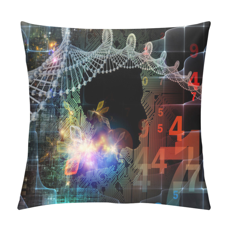 Personality  Visualization Of Circuit Intelligence Pillow Covers