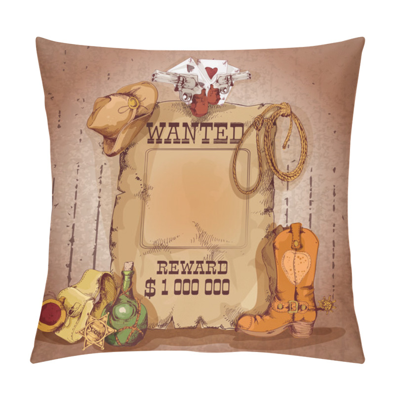 Personality  Wild West Poster Pillow Covers