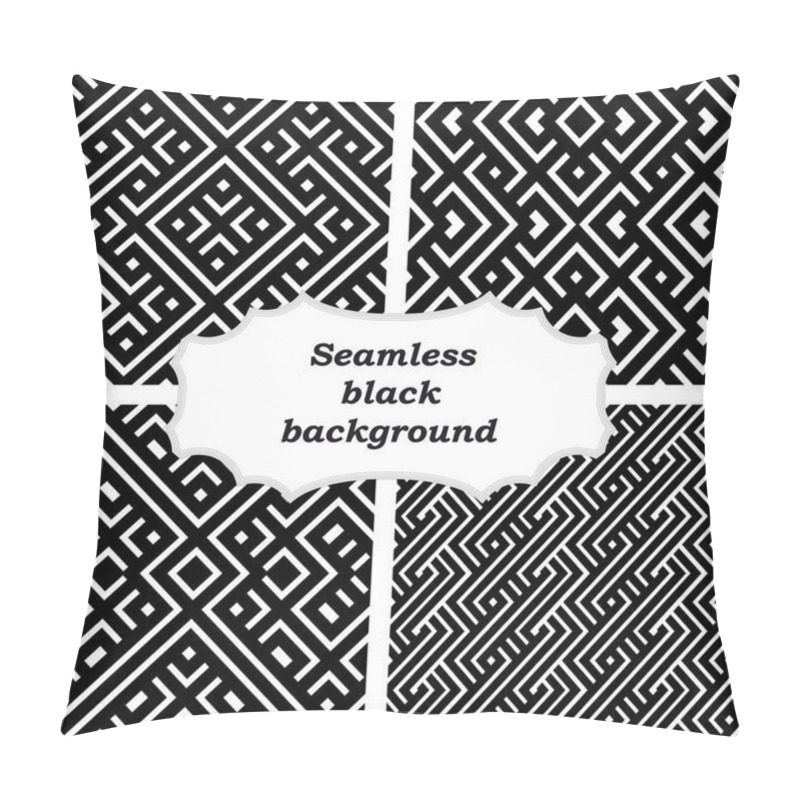 Personality  Set Of Ornamental Patterns For Backgrounds And Textures Pillow Covers