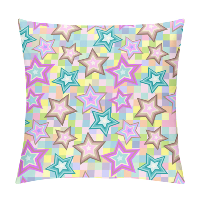 Personality  Seamless Star Pattern Pillow Covers