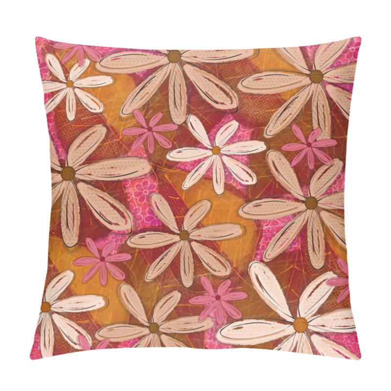 Personality  A Layered Graphic Leaf And Floral Pattern Graphic Design Pillow Covers