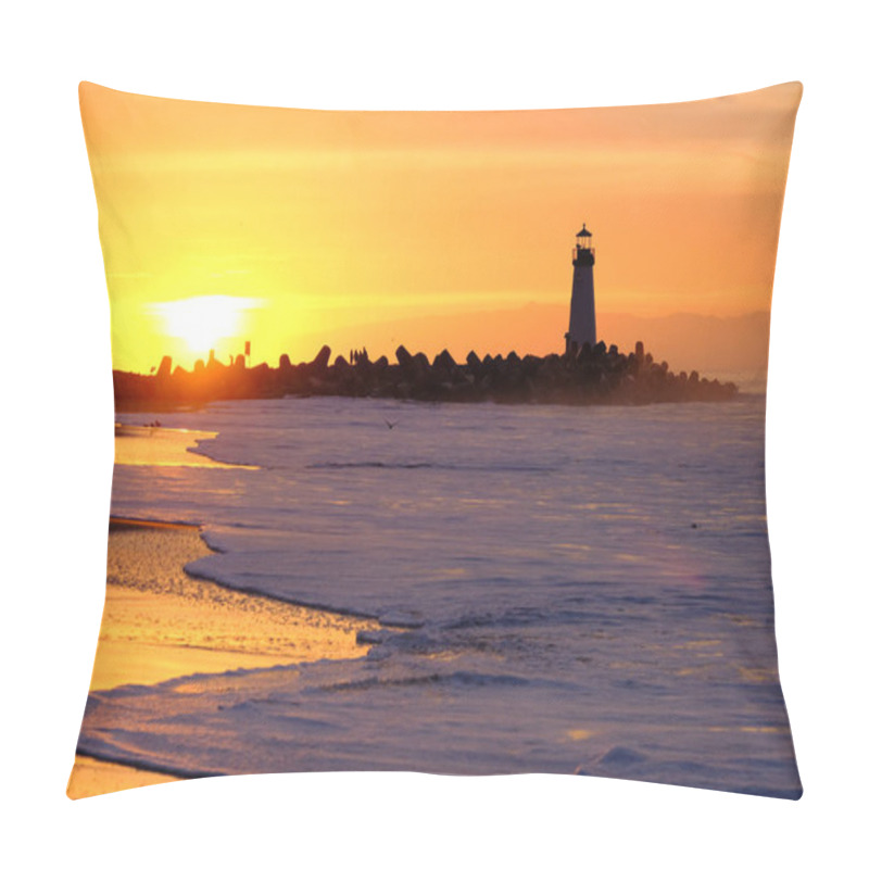 Personality  Santa Cruz Breakwater  Lighthouse Pillow Covers