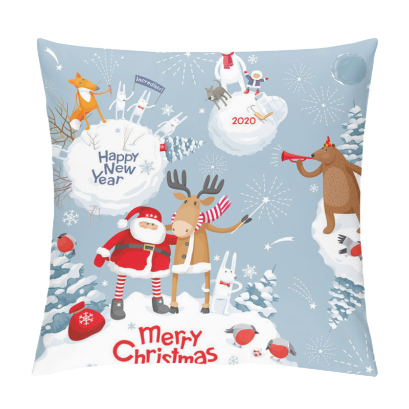 Personality  Vector Christmas Planets Pillow Covers