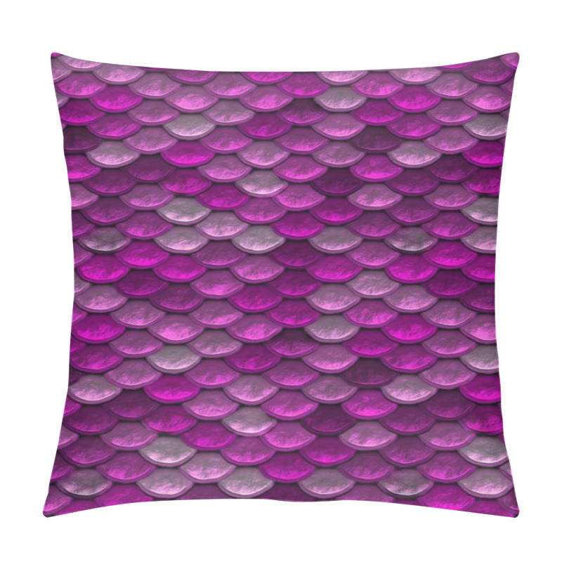 Personality  Pink Repeating Playful Mermaid Fish Scale Pattern Pillow Covers