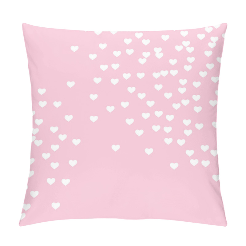 Personality  Heart Confetti Beautifully  Fall On The Background Pillow Covers