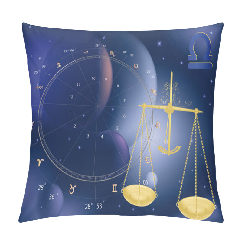 Personality  Astrological Signs Scales Pillow Covers