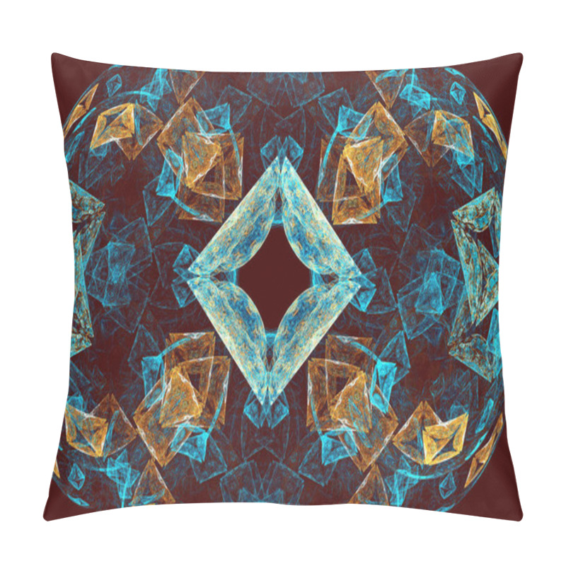 Personality  Design Composed Of Decorative Shapes And Fractal Elements Pillow Covers