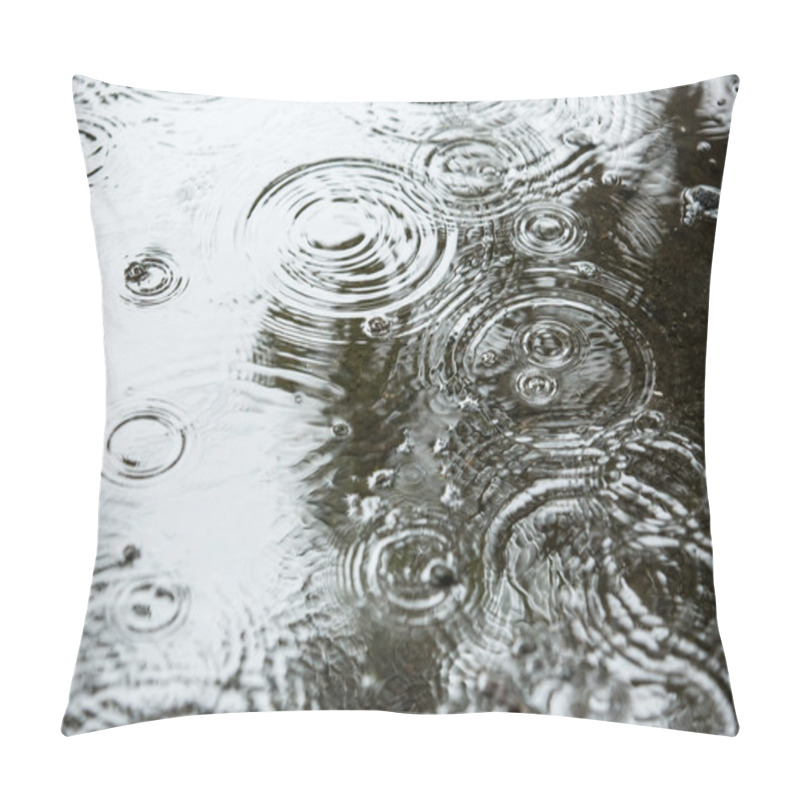 Personality  Beautiful Natural Background With Rainy Weather Pillow Covers