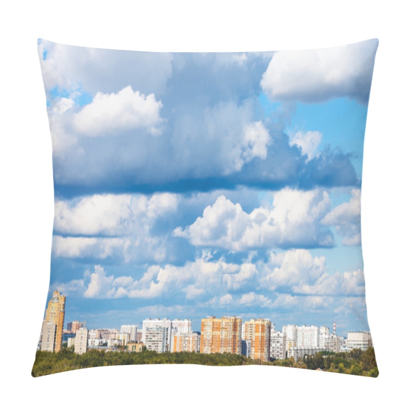 Personality  Low Clouds Over Woods And Apartment Buildings Pillow Covers