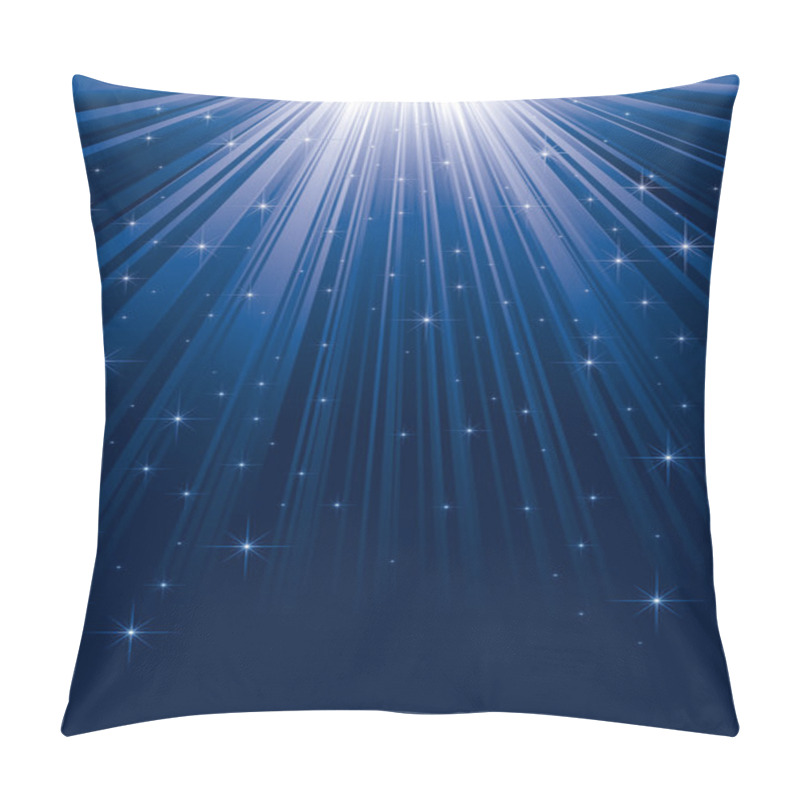 Personality  Blue Christmas Background Pillow Covers