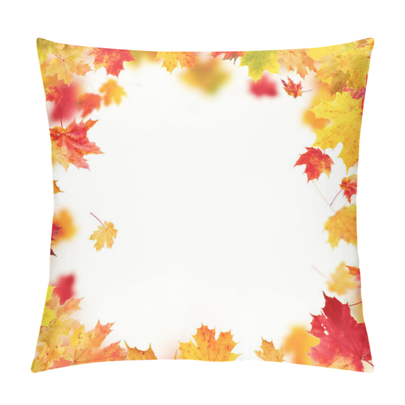 Personality  Autumn Leaves Isolated On White Background Pillow Covers