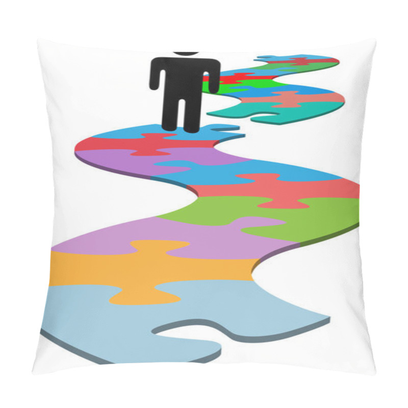 Personality  Person Problem Missing Piece Puzzle Find Solution Pillow Covers