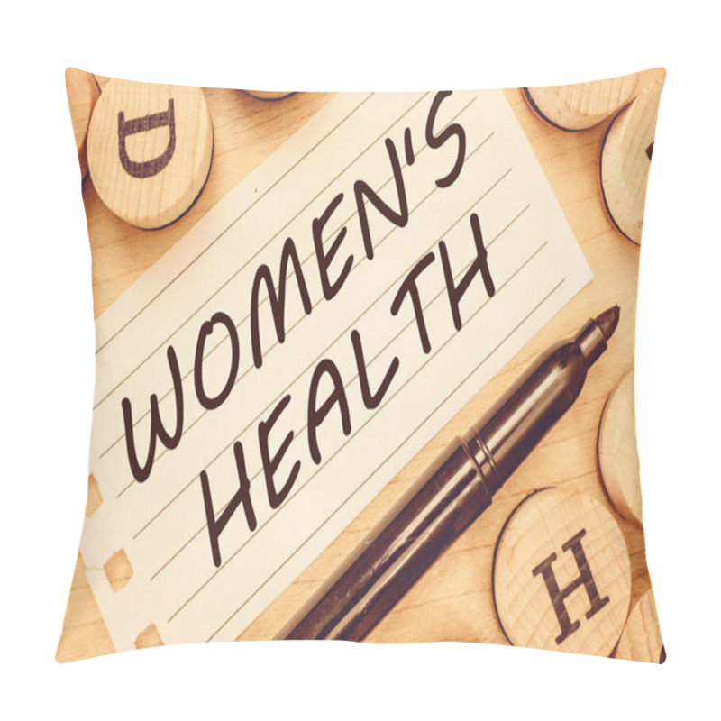 Personality  Word Writing Text Women S Is Health. Business Concept For Womens Physical Health Consequence Avoiding Illness Pillow Covers