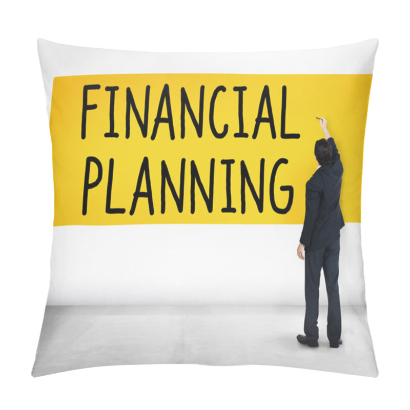 Personality  Businessman With Working Idea Pillow Covers