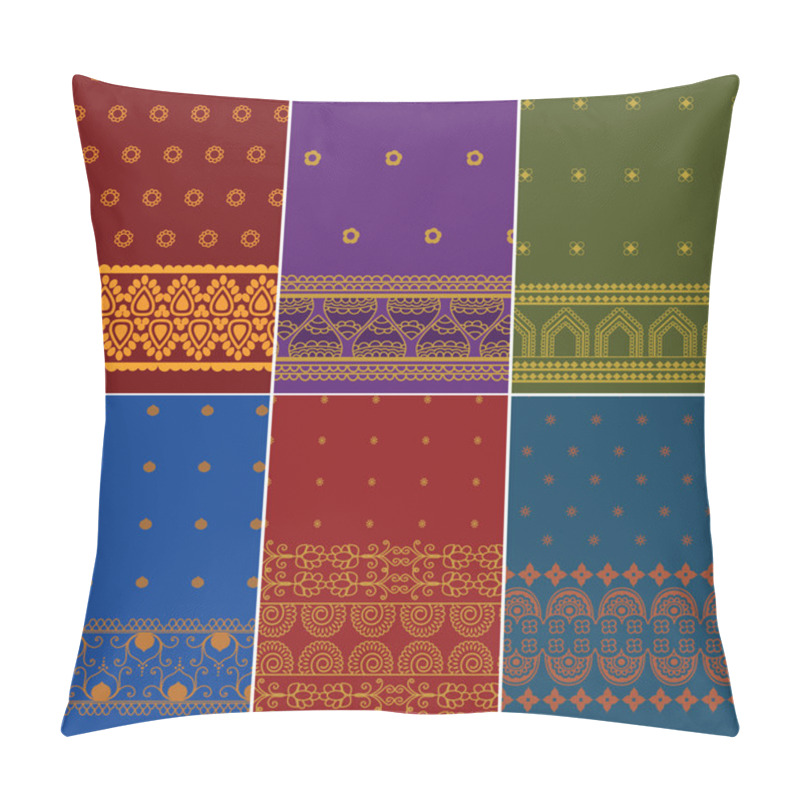 Personality  Sari Border Design Pillow Covers