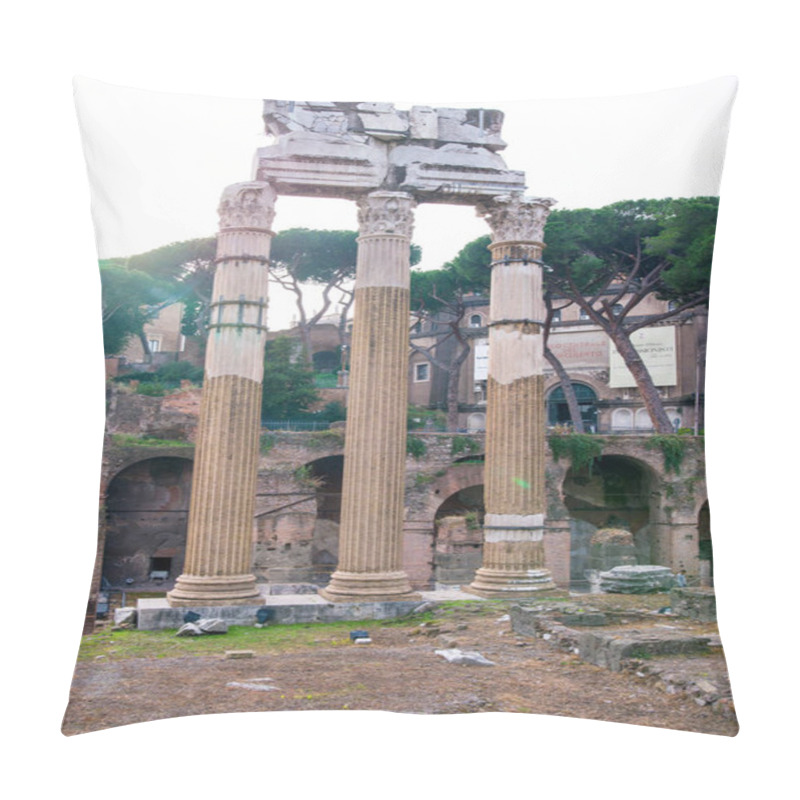 Personality  Roman Ruins In Rome, Forum Pillow Covers