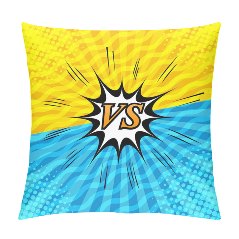 Personality  Comic Rivalry And Dueling Background Pillow Covers