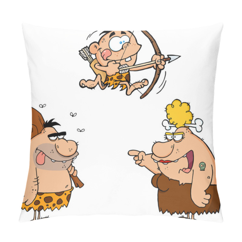 Personality  Caveman Family.Collection Pillow Covers