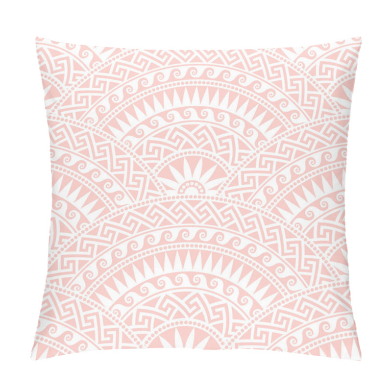 Personality  Vector Seamless Greek Round Ornament, Meander Pillow Covers