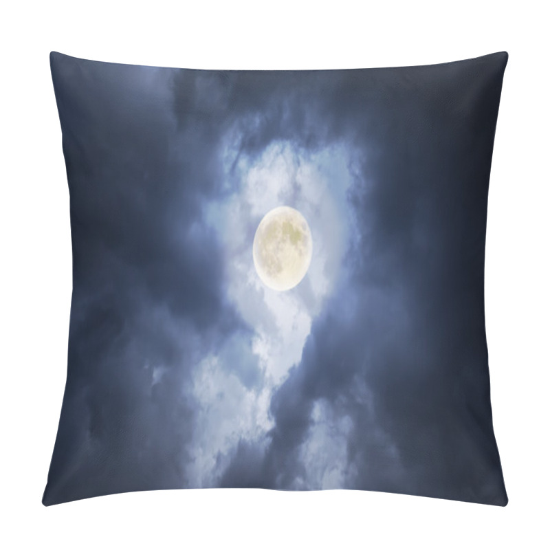 Personality  Supermoon In Clouds Pillow Covers