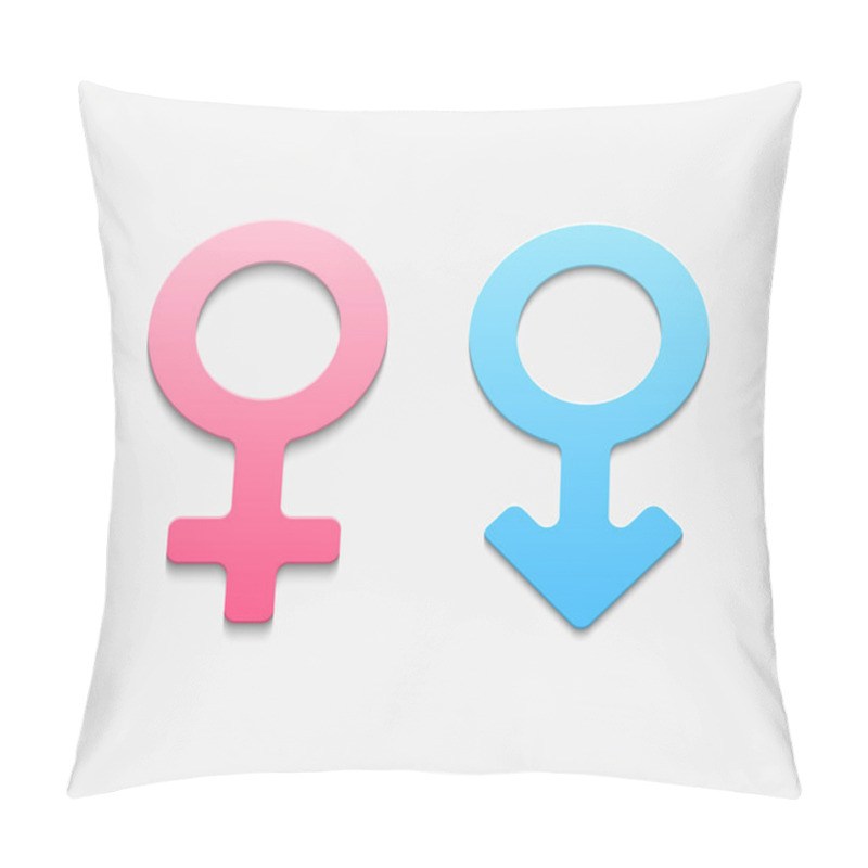 Personality  Mars And Venus Symbols. Pillow Covers